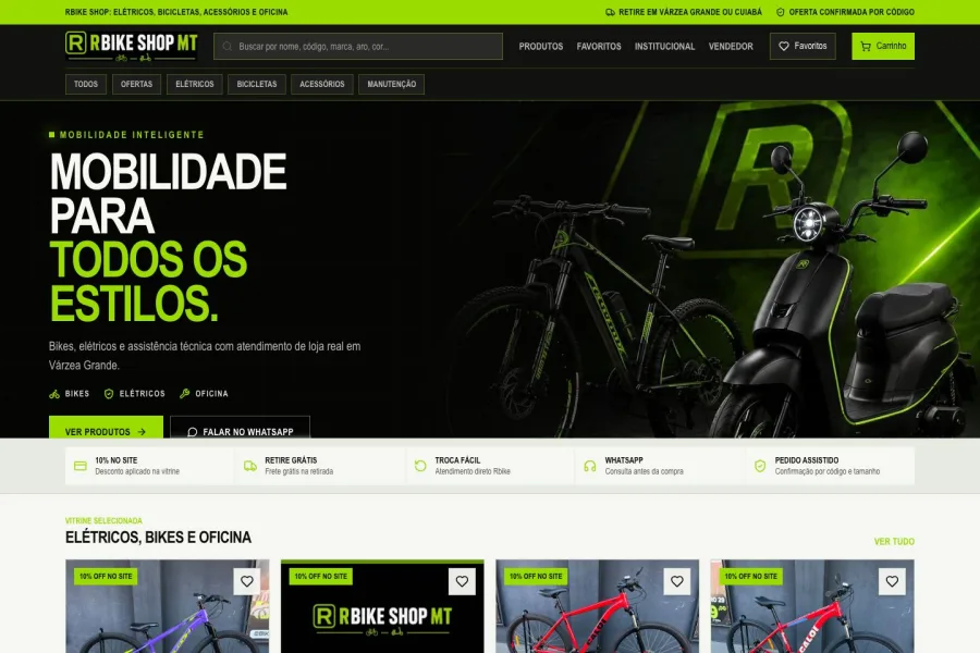 Imagem do projeto Rbike Shop MT