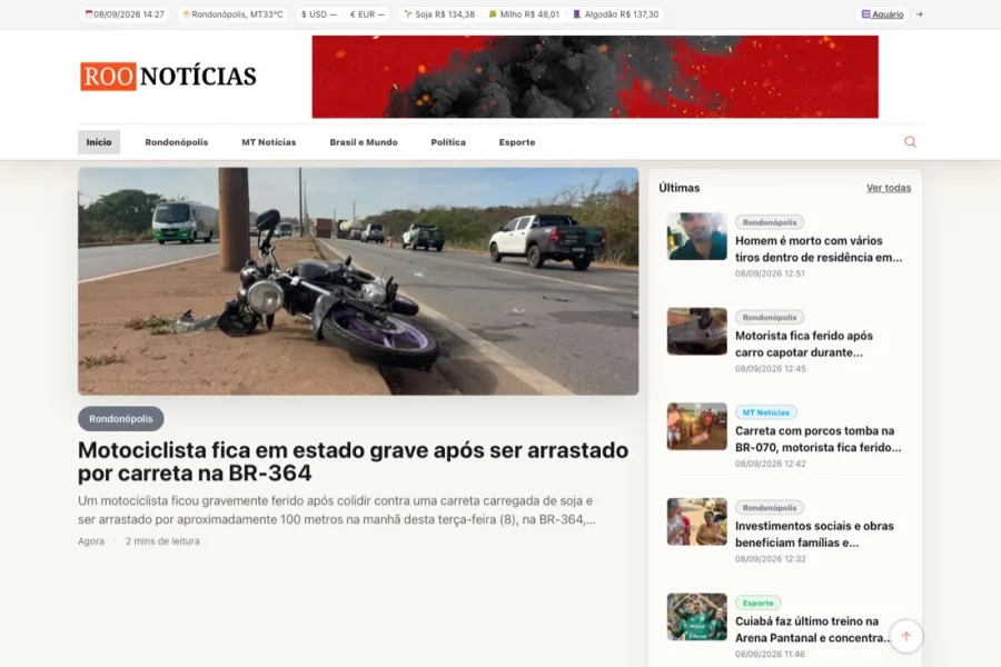 Imagem do projeto Roo Notícias